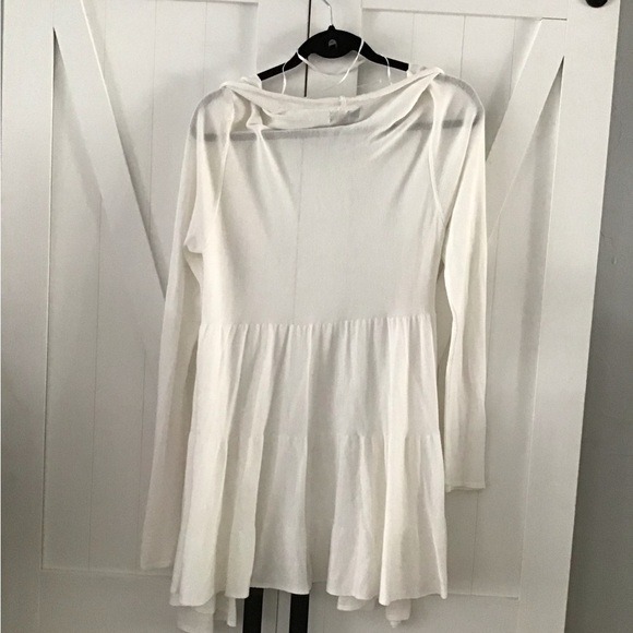 Joseph A. Rayon Tiered Open front cardigan. Size Small - Picture 2 of 7